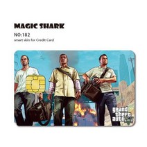 만화 조커 타이거 쿨 게임 GTA5 PVC 2.5D 스테레오 아니 페이드 스킨 스티커 필름 케이스 신용 부채 카드, 182