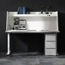 포스트모던 스터디 집중력 모션데스크 140 FULL SET, 140-화이트