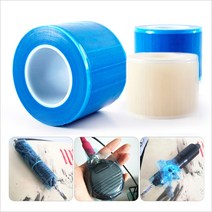 배리어필름 1롤1200매 색상선택 커버필름테이프 반영구오염방지, 투명