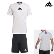 아디다스 반팔티 반바지 삼선 로고 트레이닝 저지 쇼트 런닝 마라톤 운동복 *빠른출고*