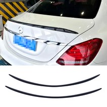 BENZ C클래스 카본 스포일러 W205 C63 스타일 신형 디자인 카본블랙[00382], 유광 블랙 타입