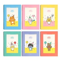 [문구조아] 카카오프렌즈 해피모먼트 신학기 스프링 노트 라이언, 5개
