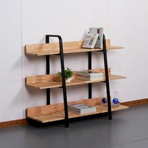 [천삼백케이] [도도] 도미스 원목 책장식장 3단 1200, 블랙
