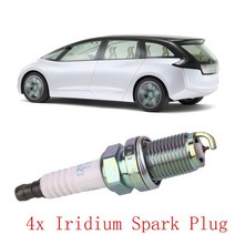 4PCS Iridium Spark Plug 12290-R48-HO Ignition Glow Durable Premium Quality, 01 1Pcs