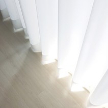 스토리룸 비침없는 차르르 나비주름 화이트쉬폰 커튼