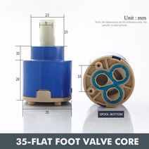 FACIIO-물 절약 교체 세라믹 스풀 워터 믹서 수도꼭지 카트리지 35mm/40mm 주방 욕실 부품 1 개, 09 9