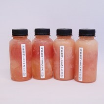 주지표 자몽착즙주스 / 자몽주스 / 자몽원액주스, 4병, 210ml