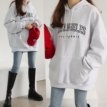 하늘바라기 여성용 로스앤젤 양기모 후드티