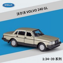 Welly1:36 볼보 240gl 시레이션 합금 자동차 모델 완제품 부메랑 장난감, VOLVO 240GL