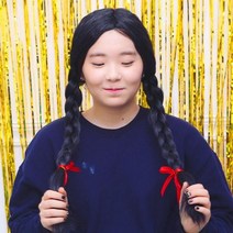 양갈래 머리 가발 (+와이어 포함), 상세 설명 참조