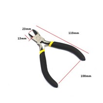 8 스타일 휴대용 내구성 탄소강 단조 주얼리 펜치 경량 구슬 미니 도구 둥근 평면 긴 코, [04] 04