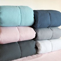 헬로베딩 시어서커 솔리드 누빔 토퍼 (요토퍼), 01.스카이