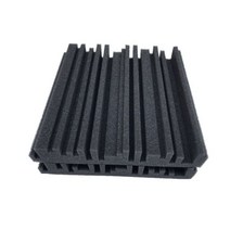 흡음판 스튜디오 어쿠스틱 폼 패널 사운드 흡수 KTV 소음 타일 웨지 방음 벽 24 개 250x250x50mm, Black