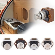캠핑카악세서리 캠핑카용품 camper car push lock diameter 20mm rv caravan boat 서랍 lhome 캐비닛, 없음