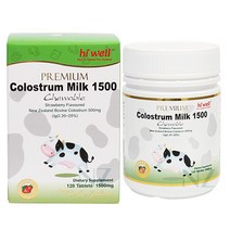 [하이웰]프리미엄 초유 1500 120츄어블정 (딸기맛), 수량, 120정, 1개