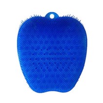New Arrival Apple Shape Pregnant Feet Washing Mat Massage Dead Skin Removal Exfoliator Pad Washing T, 01 파란