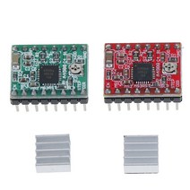 전기장비부품 1Pc A4988 스테퍼 드라이버 스텝 스틱 모터 Reprap 4 PCB 보드 3D 프린터 부품 램프 용 교체, 02 green