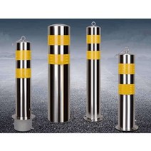 스테인리스 경고기둥 중앙분리대 시선유도봉 표지판, 50cm 고정