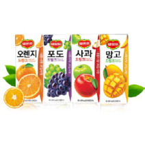 델몬트 드링크 96팩(24팩-4박스) 4가지맛 랜덤발송, 96팩, 190ml