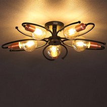 엘르 5등 인테리어 LED 직부조명 천장조명 거실등 방등 포인트 카페조명