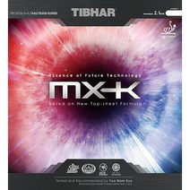 TIBHAR 에볼루션 MX-K 47.5도 탁구러버, 검정