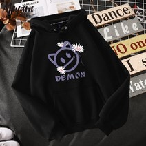 상의 여성 봄가을 2021년 루즈핏 얇은타입 여자후드티
