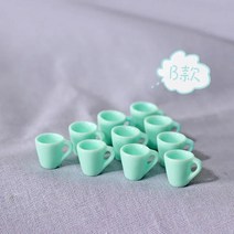 112 미니어처 인형의 집 미니 컵 음료 5 개/세트 OB11 인형 가상 놀이 주방 액세서리 장난감, [06] hulan-5pcs
