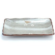 도자기 접시 반찬 찬기 앞접시 사각접시 16.5cm, 6.5in 직사각접시