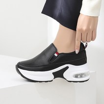 제이슈 가죽 멀린 키높이 에어 슬립온 7cm