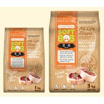 개별포장 오리맛 강아지 말랑한 사료 1kg 노견사료 개습식사료 노령견사료 말티즈