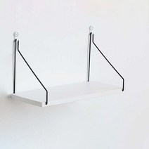 가팡 인테리어 나무 벽 선반 G, 화이트