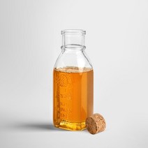 빈티지 양각 코르크 유리병 꿀병 시럽병 185ml
