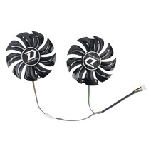 파워 컬러 레드 드래곤 Radeon RX 470 480 580 GA91B2U 85MM 그래픽 카드 교체 냉각 팬용 팬 비디오, Original Fan_없음 RGB_Black