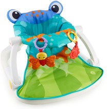 피셔 프라이스 휴대용 아기의자 싯미업 바닥의자 (장난감포함), 개구리