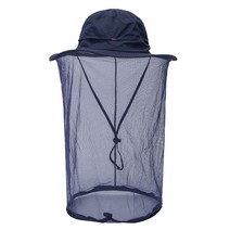 anti-mosquito net yarn 모자 양동이 모자 모자 캠핑 햇볕 모자 듀얼 목적으로 통기성, 로얄 블루