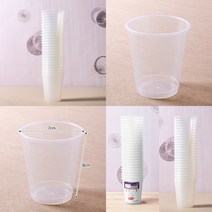 마트498 다회용 투명 자판기컵 190ml 25p 플라스틱물컵 음료컵 야외용 커피컵 등산용 리유저블컵제작 음료수컵 캠핑