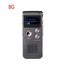 녹음기 미니 전문 usb 펜 딕 터폰 81632gb 음성 레코더 디지털 오디오 mp3 플레이어 마이크 192kbps 녹음 wav, 그레이 8g