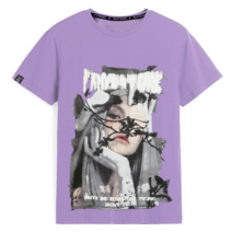 여름 라운드 반팔 다크 여신 크리에이티브 프린트 여름 순면 티셔츠 소프트 캐주얼 홈웨어 여성 반팔