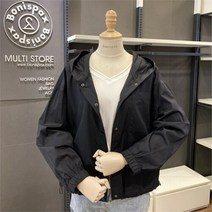 보니스팍스 NC02 밑단 스트링 후드 숏점퍼 B12JK060
