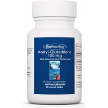 체지방감소 알레르기 연구 그룹 아세틸 글루타티온 100mg 잘 흡수됨 저자극성 60정