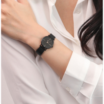 로이드 엘메이트 슬림핏 인덱스 블랙 커플 여성 메쉬시계 LL2G20319MBB