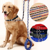 브라더펫 강아지 목줄 리드줄 개줄 대형견목줄 대형견리드줄 SBP06543, 옵션2) 튼튼목줄 블랙 2cm