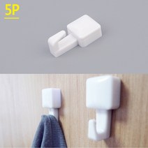 socean 심플 사진 그림 표구 액자 후크 5P (못 포함) 행거 옷걸이 수건 걸이 도어훅 가방 고리 모자 정리 부착 접착