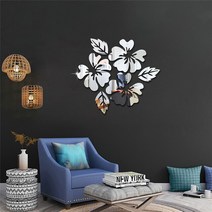 셀프 벽지 웨인스코팅 폼블럭 템바보드꽃패턴 벽 스티커 장식 3D 전사 술 아트 DIY 거울 거실 실버/골드/블, 01 Silver