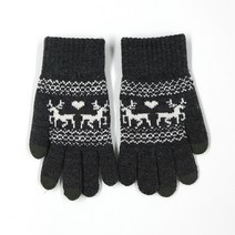 워너빅 남자 여자 겨울 스마트폰 터치 니트 장갑 2개 세트