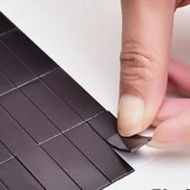 고무 자석판 홍보물 전단지 조각 자석 스티커 판, 25 x 10mm (90P)
