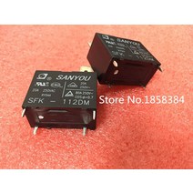 10개/구성 릴레이 SFK-112DM 12V 20A 250VAC 에어컨 DC 미니 전원, 한개옵션0