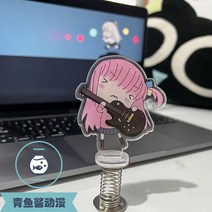 열쇠고리 인형 지퍼 줄 Bocchi The Rock 애니메이션 키 체인 여성 고토 히토리 아크릴 쉐이크 스탠드 모델, 한개옵션1, 06 6