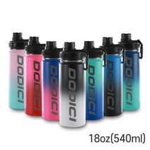 스텐물병 2중진공(보온/보냉)18oz(540ml) 보온병 물병 물통 스포츠 자전거 등산 런닝 텀블러 진공, 핑크/민트