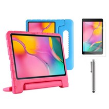 갤럭시탭A 10.1 에바폼 커버 케이스+액정필름+터치펜 SM-T510 T510N T515 T515N 케이스나라, 핑크